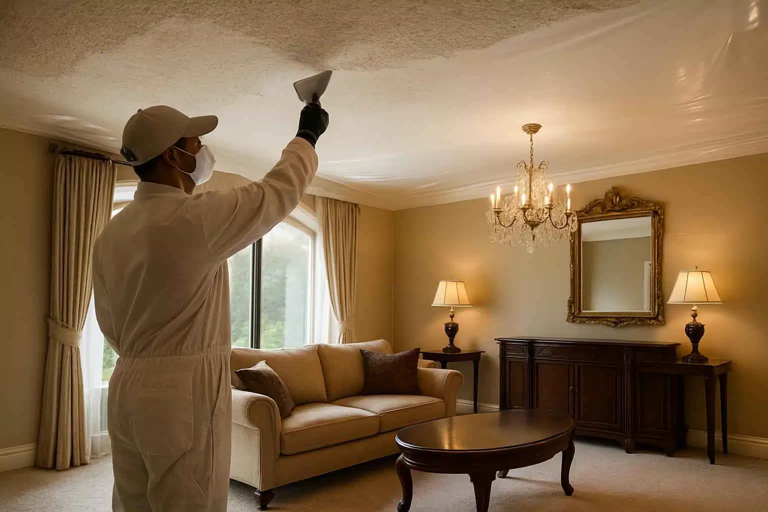 Popcorn Ceiling Removal Service in Waring TX
