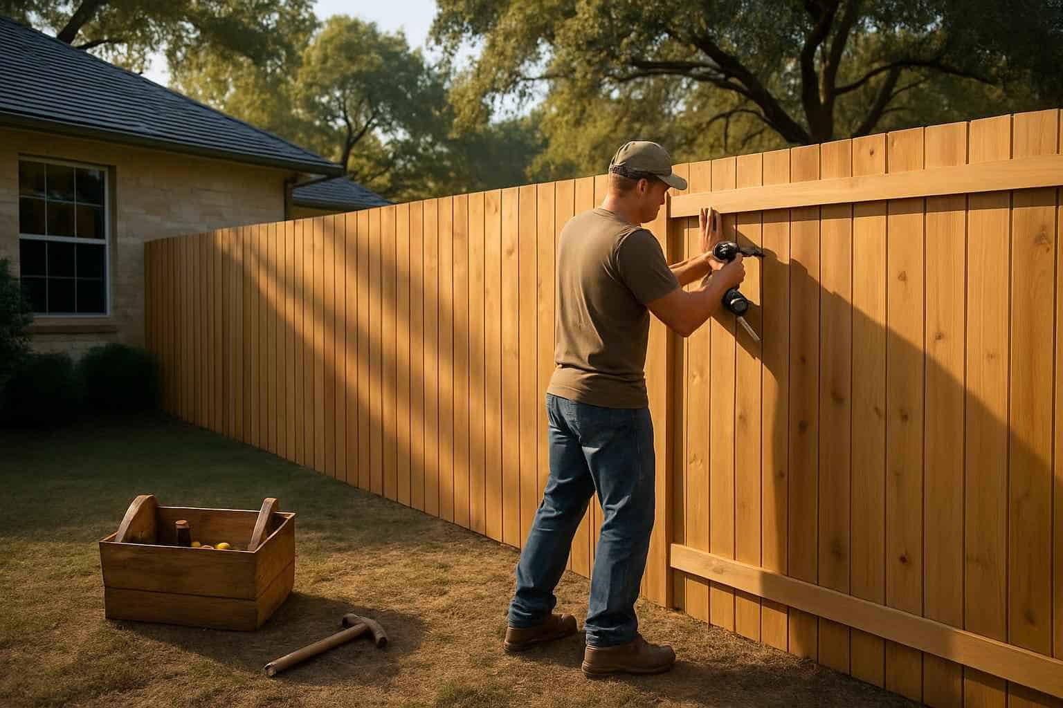 Privacy Fence Installer in Waring TX