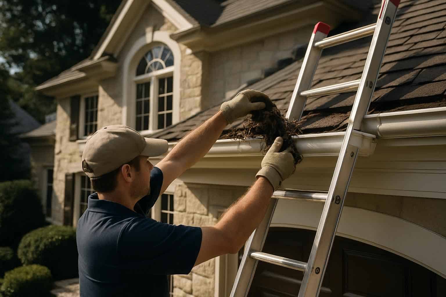 Rain Gutter Cleaning Service in Center Point TX