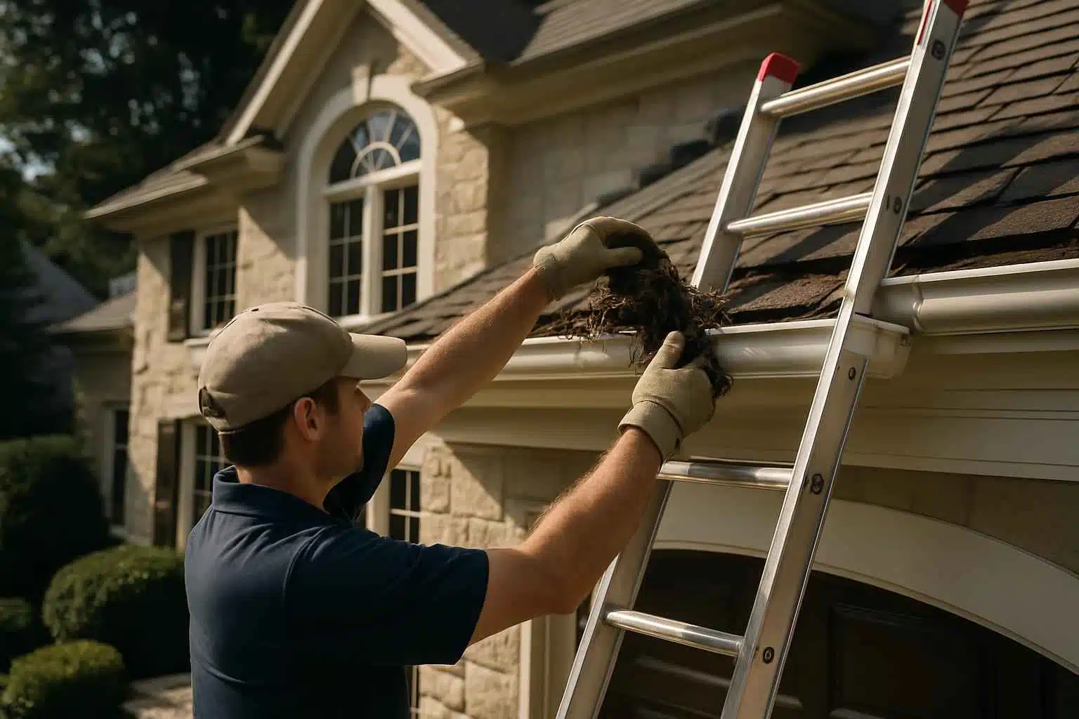 Rain Gutter Cleaning Service in Center Point TX