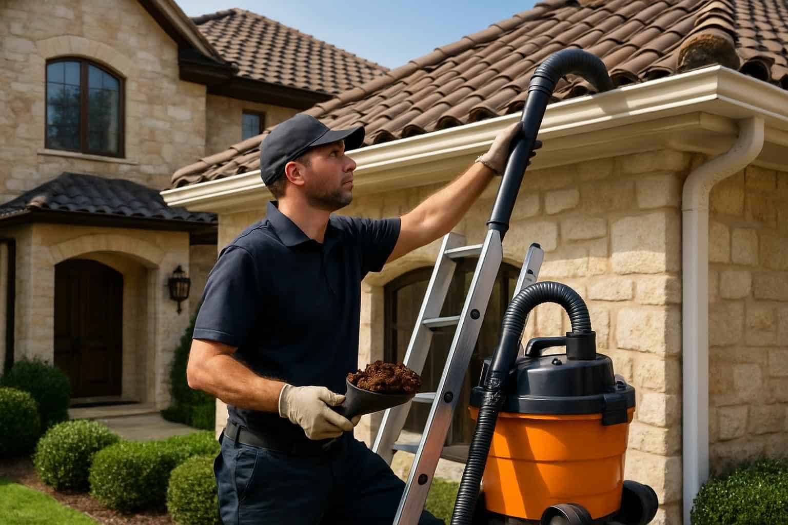 Rain Gutter Cleaning Service in Johnson City TX