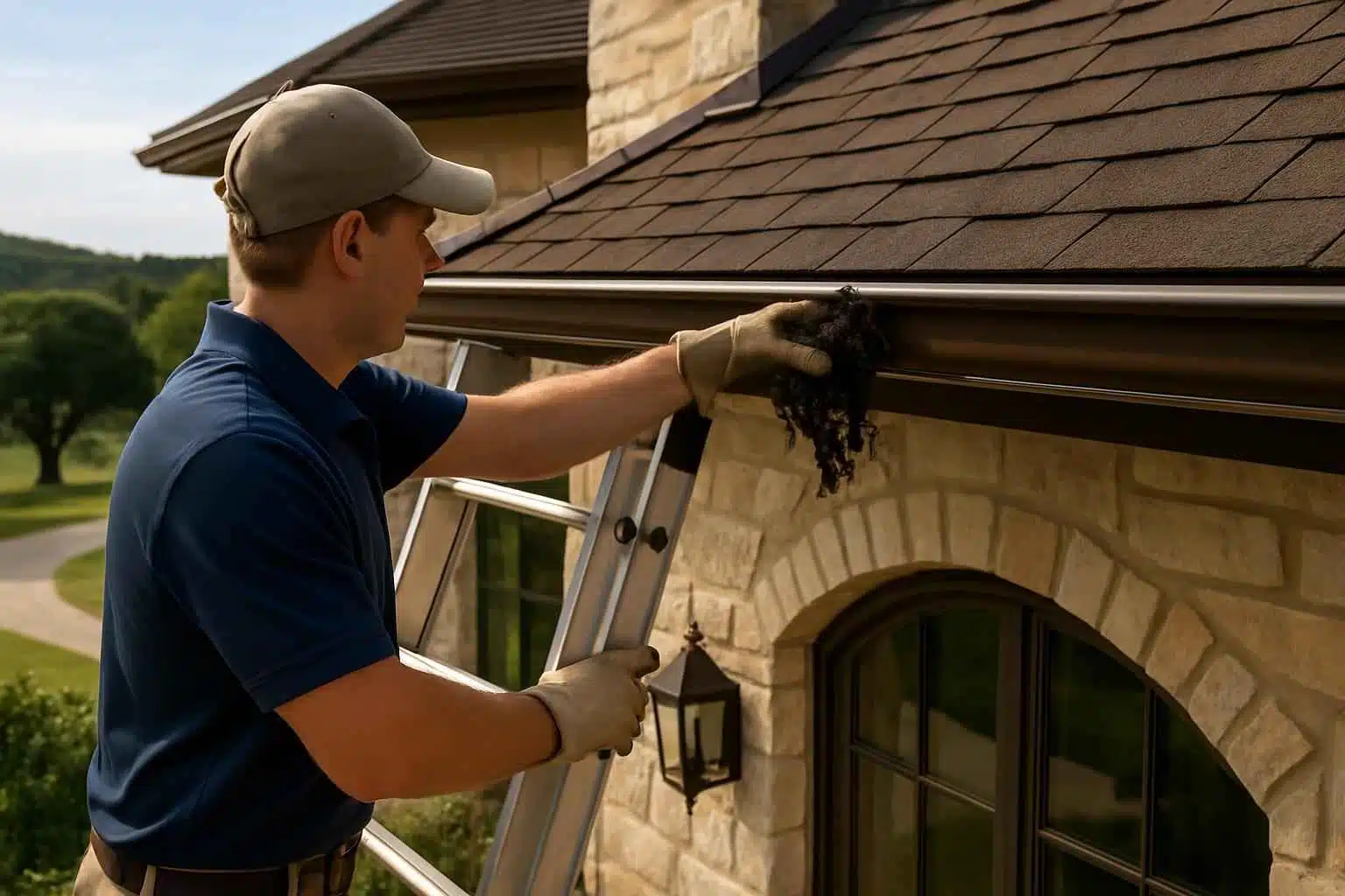 Rain Gutter Cleaning Service in Sisterdale TX