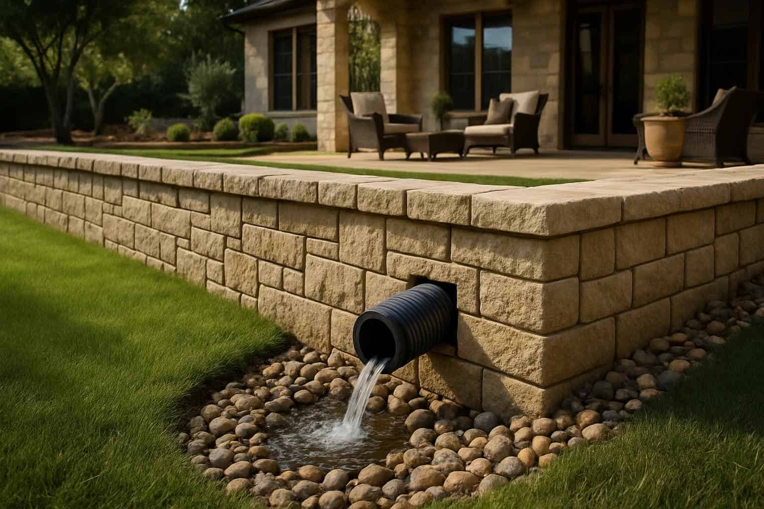 Retaining Wall Drainage Service in Blanco TX