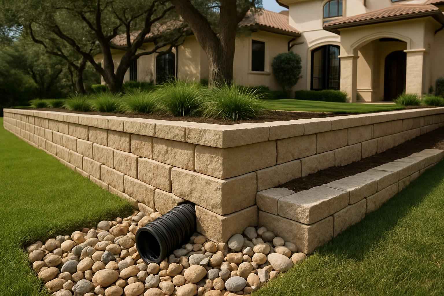 Retaining Wall Contractor In Camp Verde TX Retaining Wall Drainage Service in Camp Verde TX