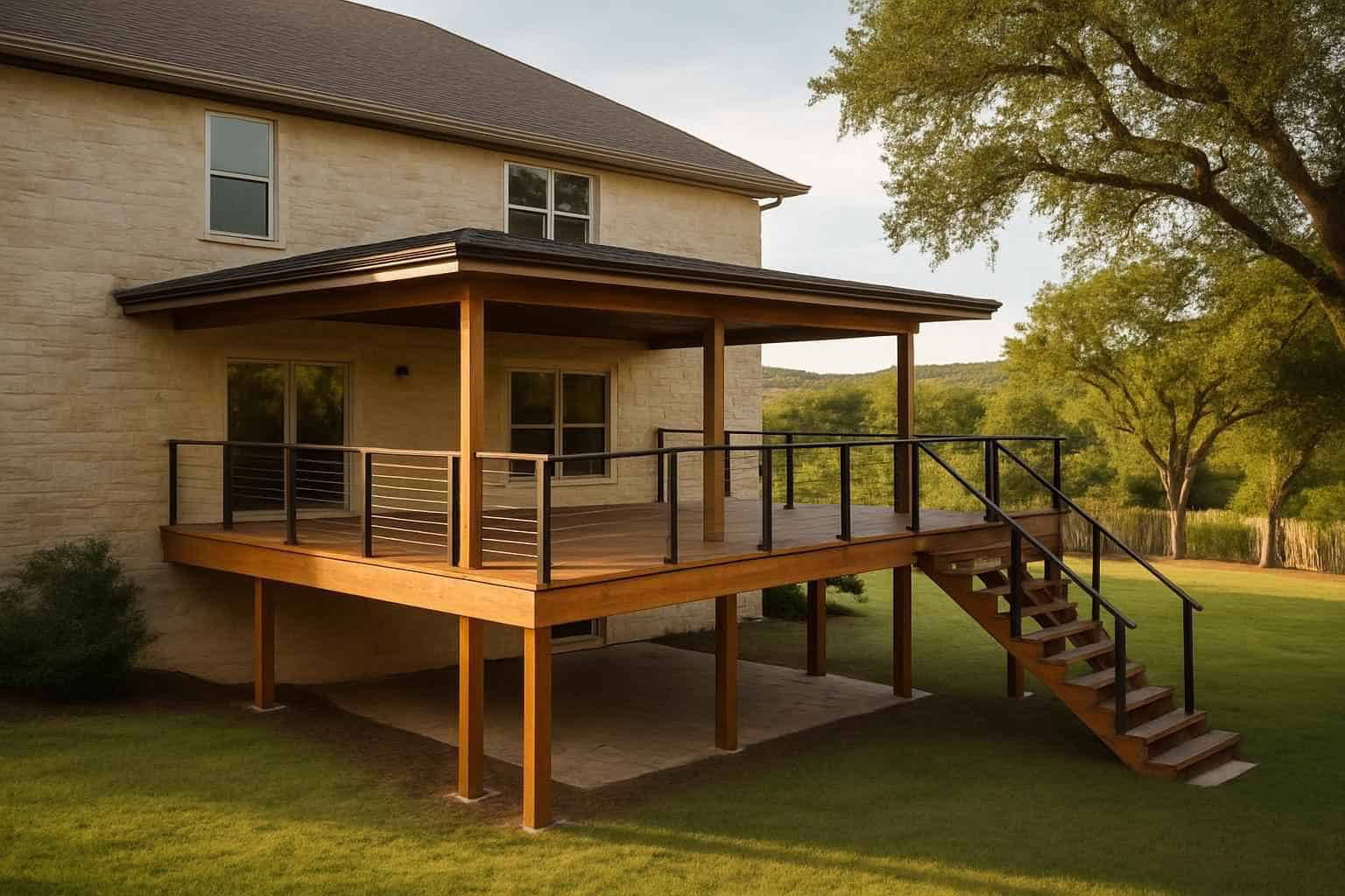 Second Story Deck Builder in Ingram TX