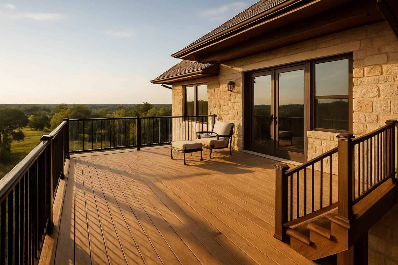 Second Story Deck Builder in Waring TX