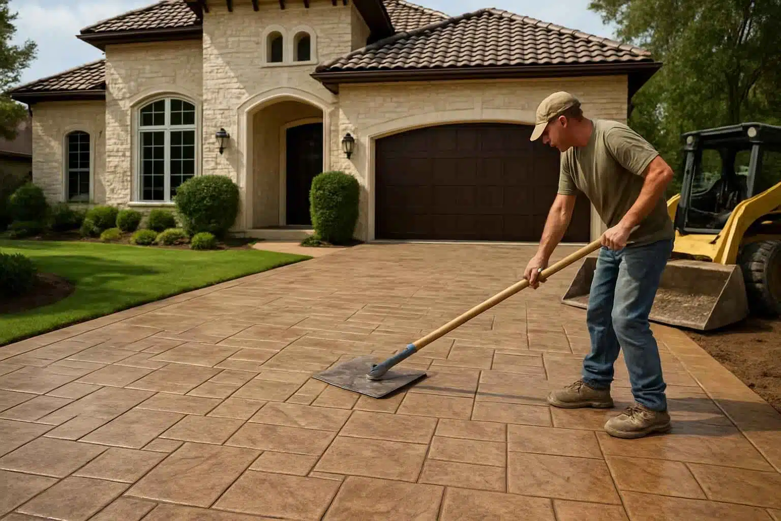Stamped Concrete Driveway Contractor in Center Point TX