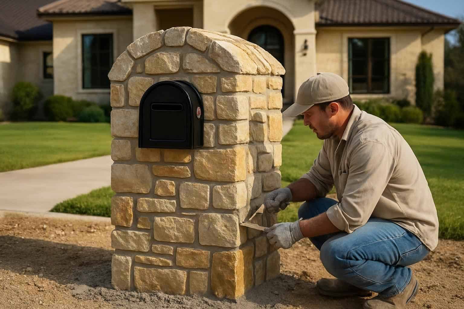 Stone Mailbox Masonry Service in Blanco TX