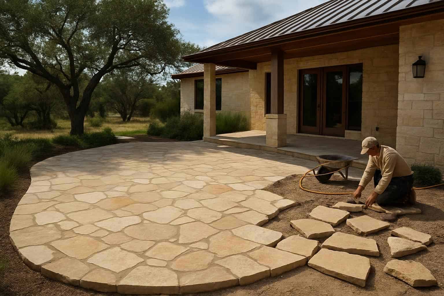 Stone Contractor In Blanco TX Stone Patio Installation Service in Blanco TX