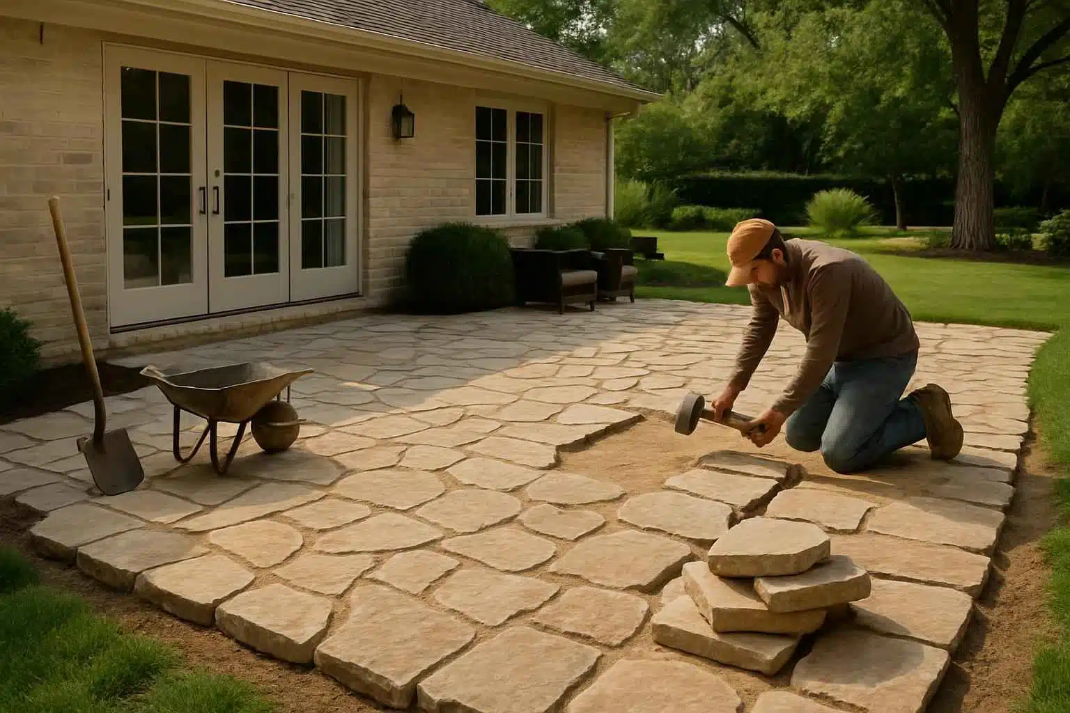 Stone Patio Installation Service in Center Point TX