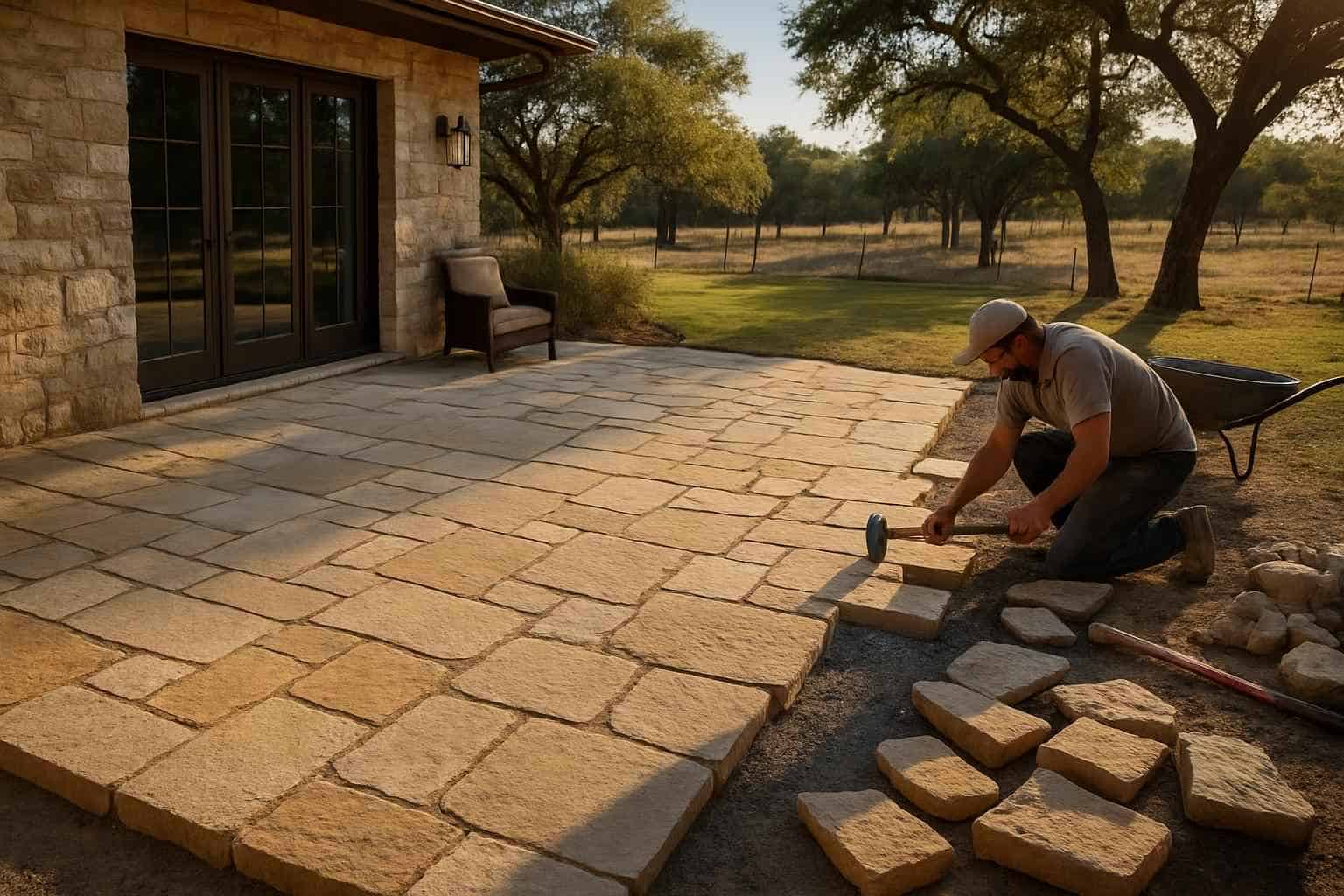 Stone Patio Installation Service in Sisterdale TX