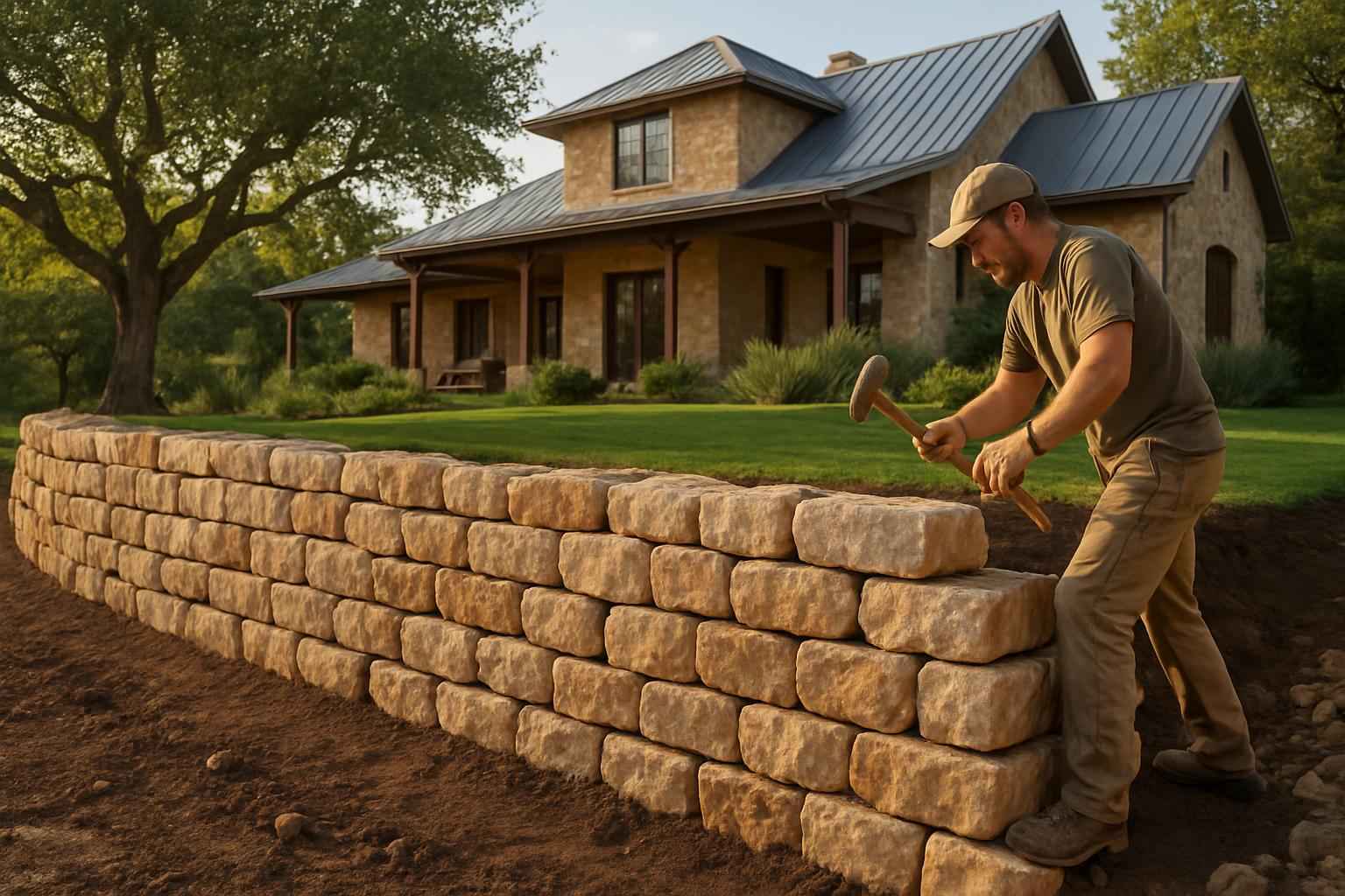 Retaining Wall Contractor In Camp Verde TX Stone Retaining Wall Builder in Camp Verde TX