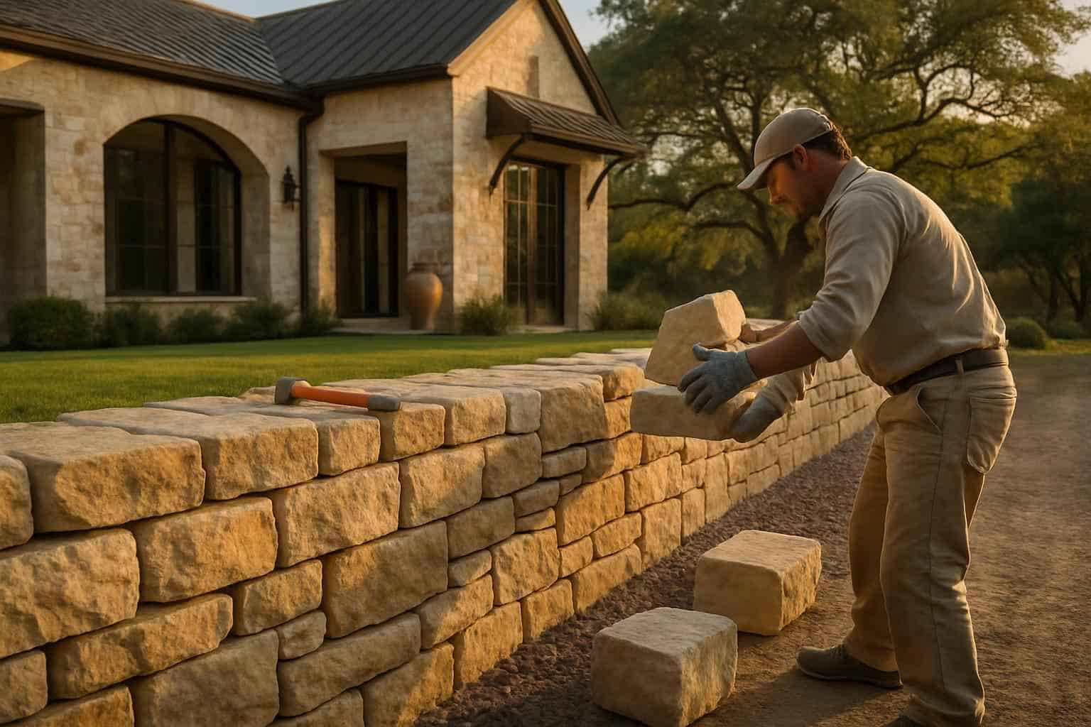 Retaining Wall Contractor In Sisterdale TX Stone Retaining Wall Builder in Sisterdale TX
