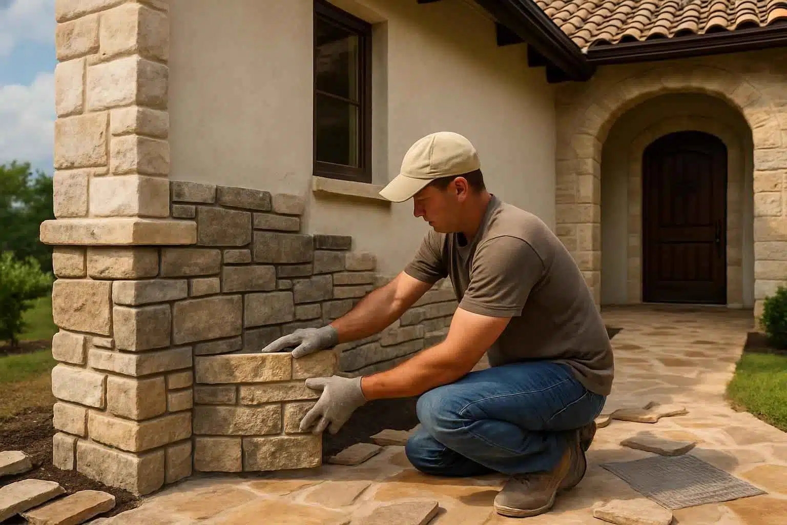 Stone Contractor In Ingram TX Stone Veneer Installation Service in Ingram TX