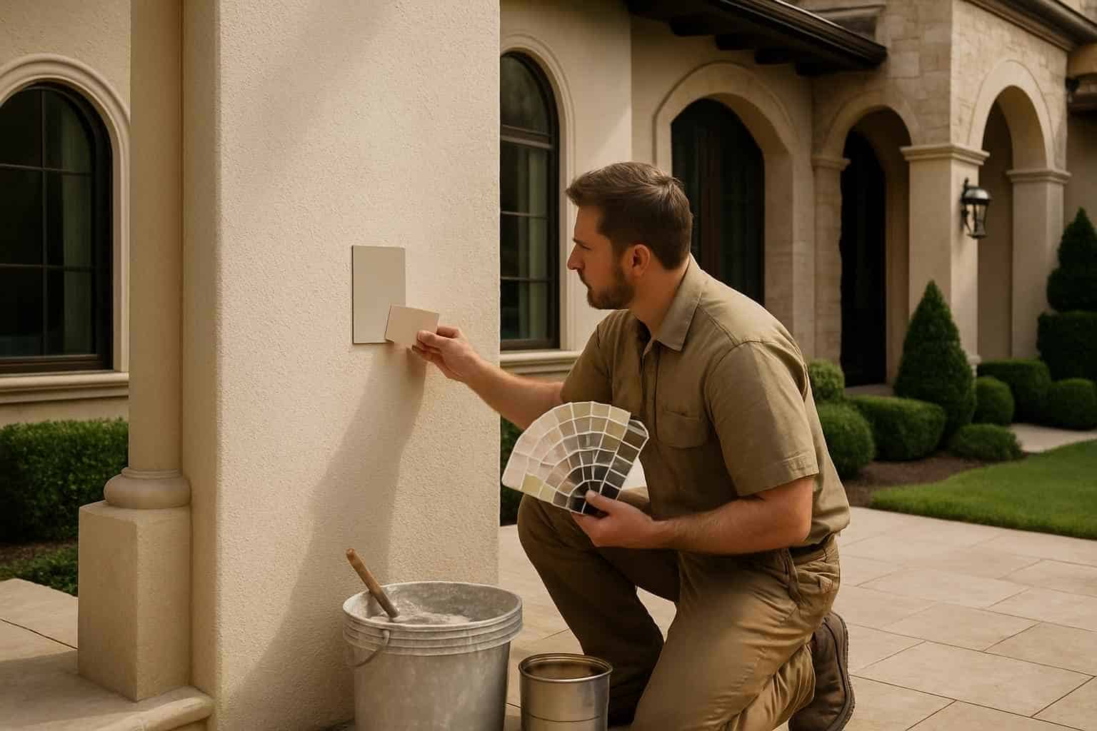Stucco Color Match Service in Johnson City TX