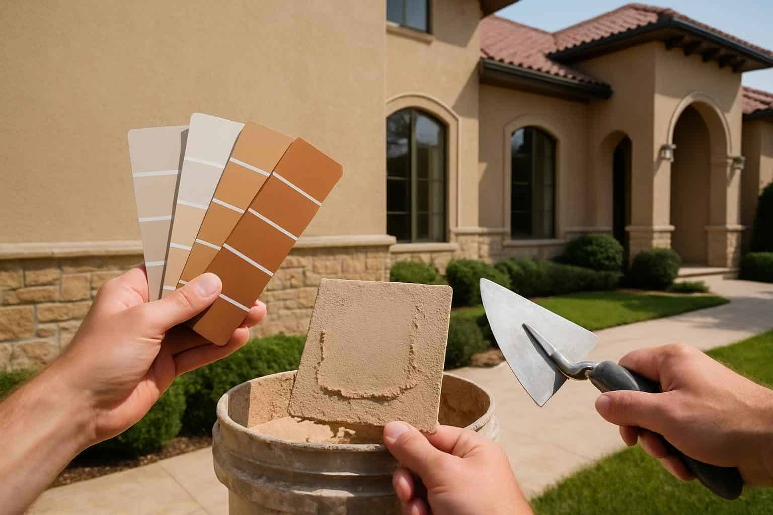 Stucco Repair Contractor In Sisterdale TX Stucco Color Match Service in Sisterdale TX