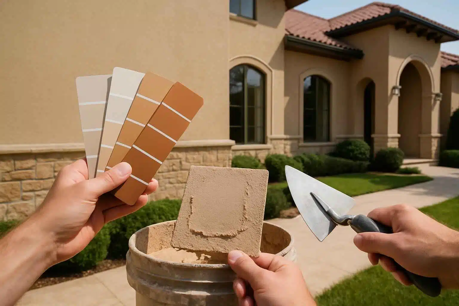 Stucco Repair Contractor In Sisterdale TX Stucco Color Match Service in Sisterdale TX