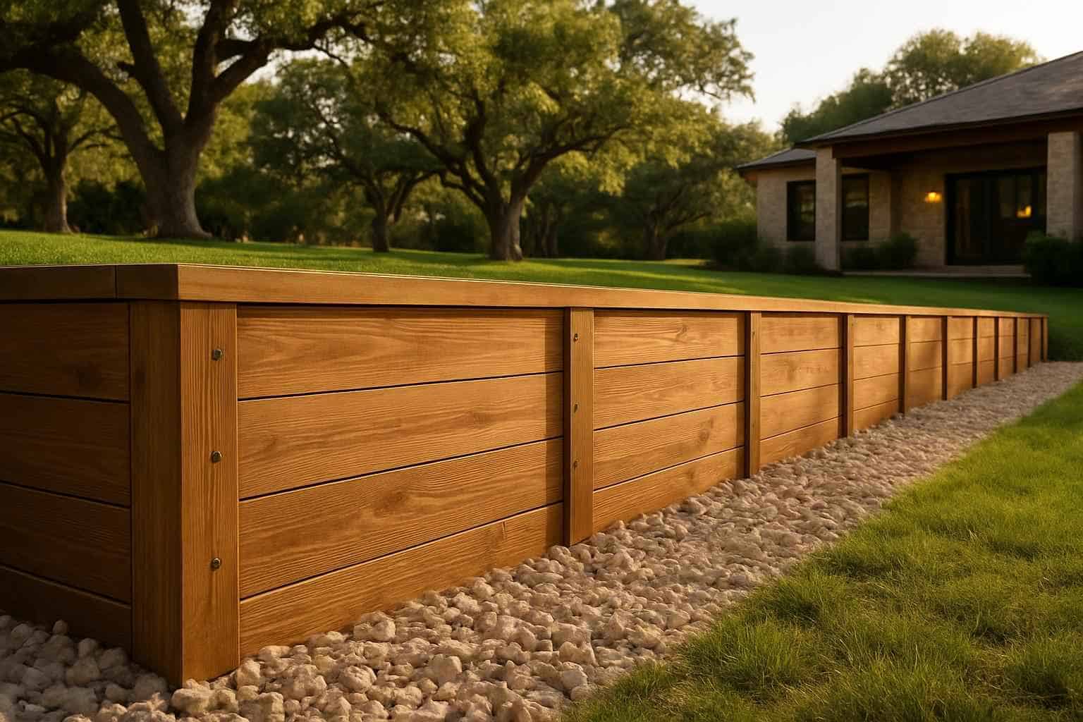 Timber Retaining Wall Builder in Johnson City TX