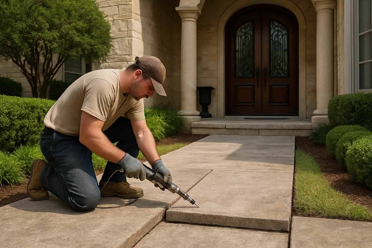 Walkway Repair Leveling Service in Ingram TX