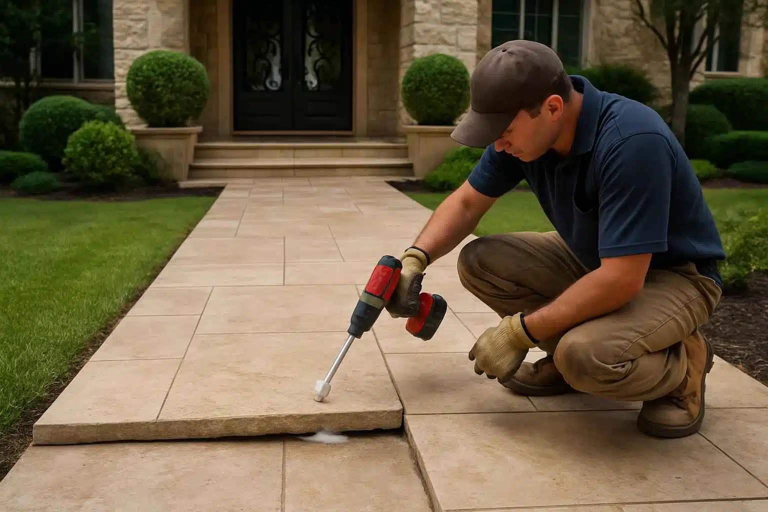 Walkway Repair Leveling Service in Sisterdale TX