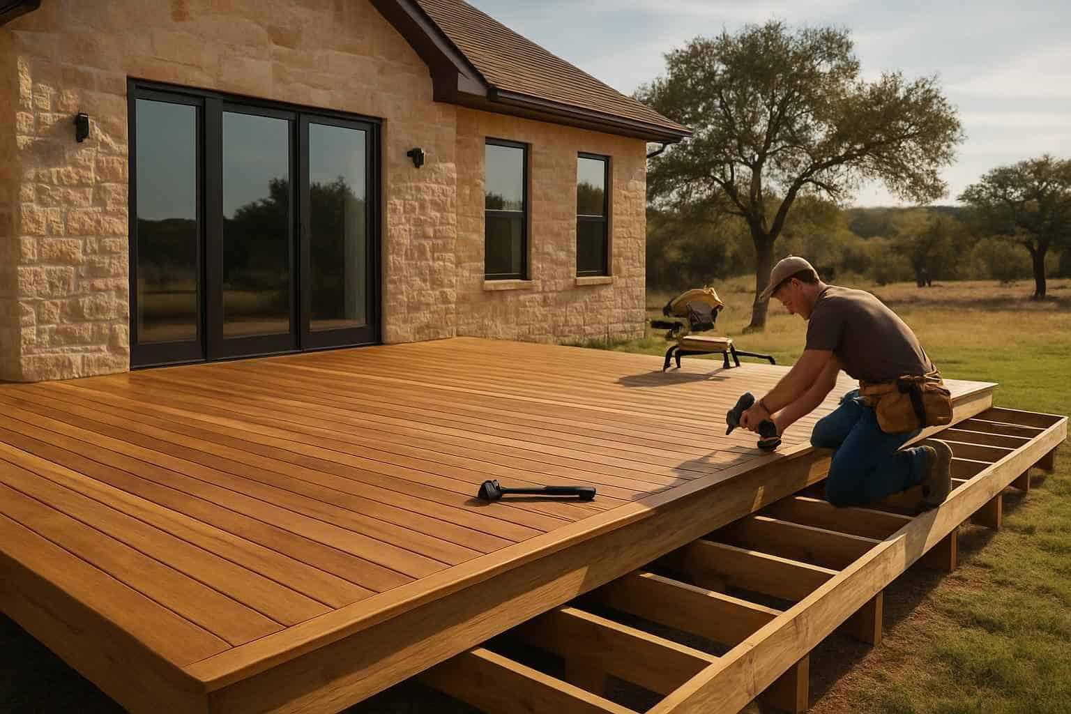 Wood Deck Builder in Johnson City TX