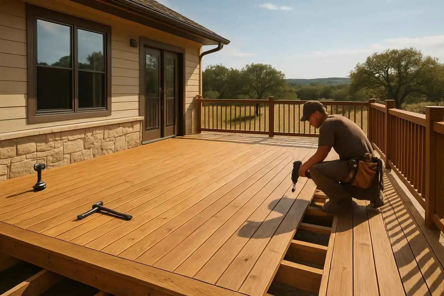 Wood Deck Builder in Sisterdale TX