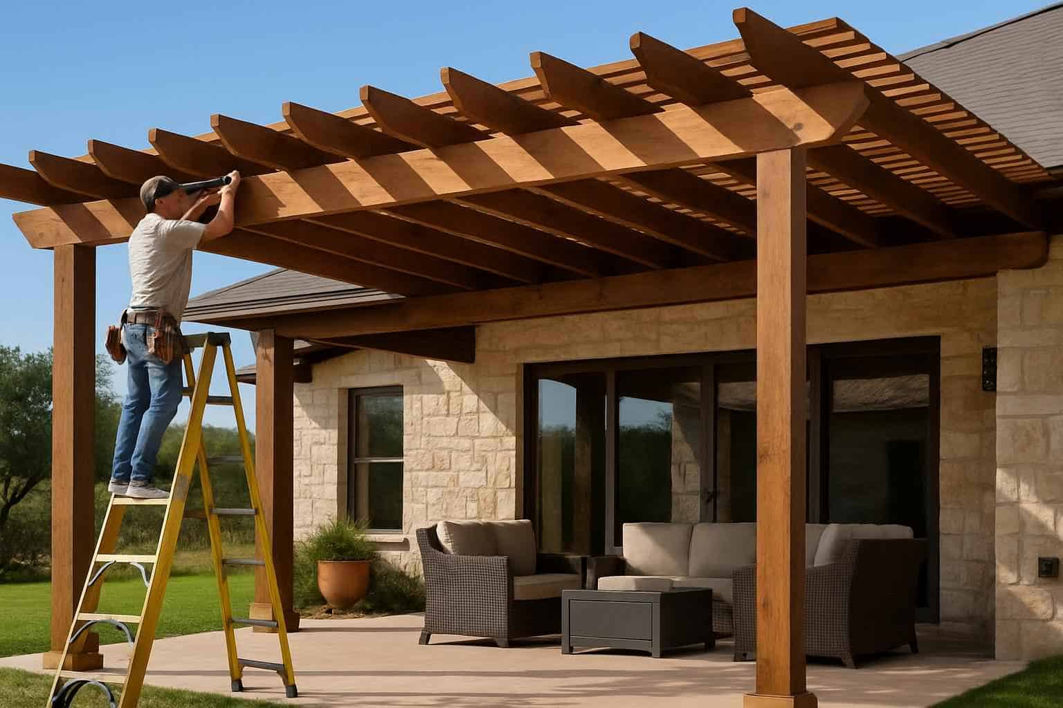 Wood Patio Cover Installer in Ingram TX
