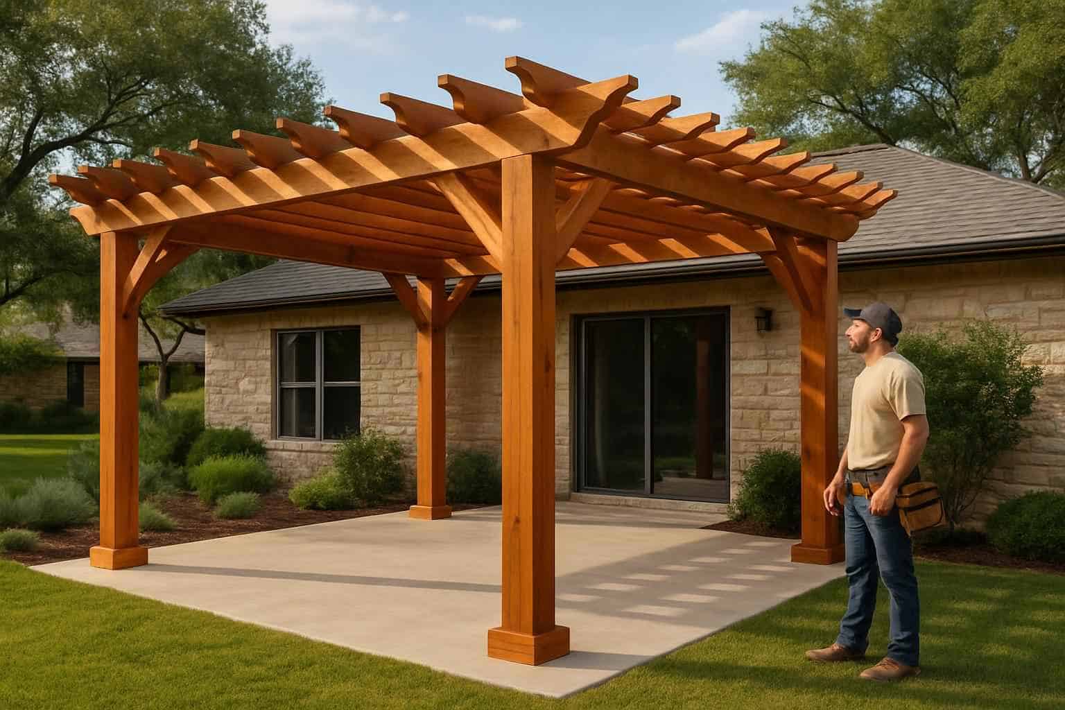 Wood Pergola Builder in Ingram TX