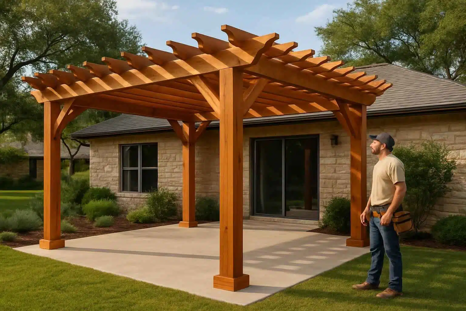 Pergola Contractor In Ingram TX Wood Pergola Builder in Ingram TX