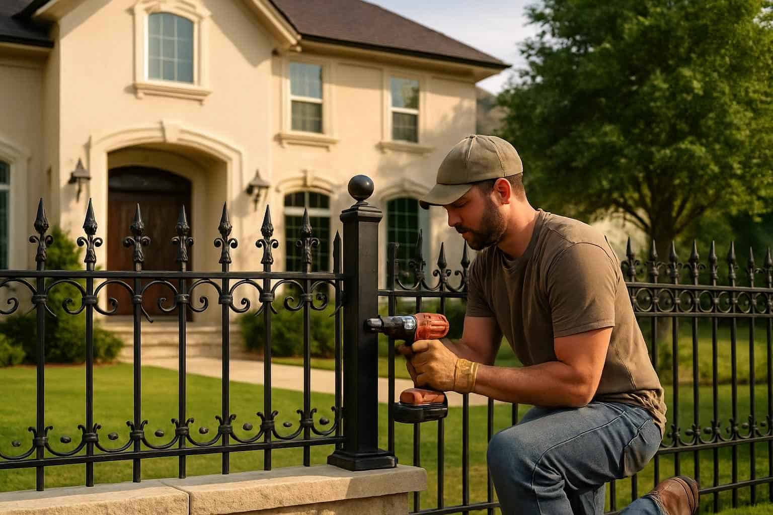 Wrought Iron Fence Installer in Center Point TX