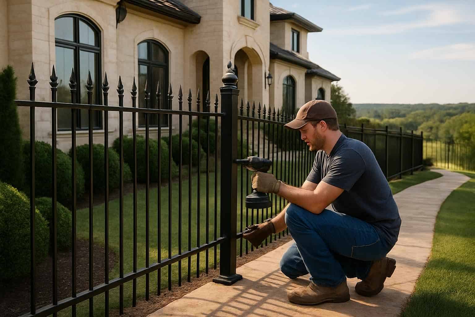 Wrought Iron Fence Installer in Ingram TX