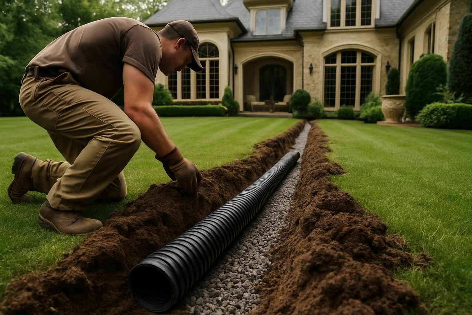 Drainage Solutions Contractor In Center Point TX Yard Drainage Company in Center Point TX