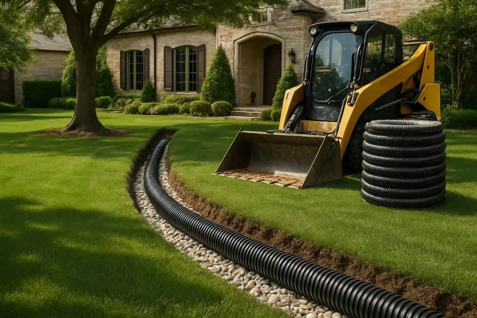 Drainage Solutions Contractor In Waring TX Yard Drainage Company in Waring TX