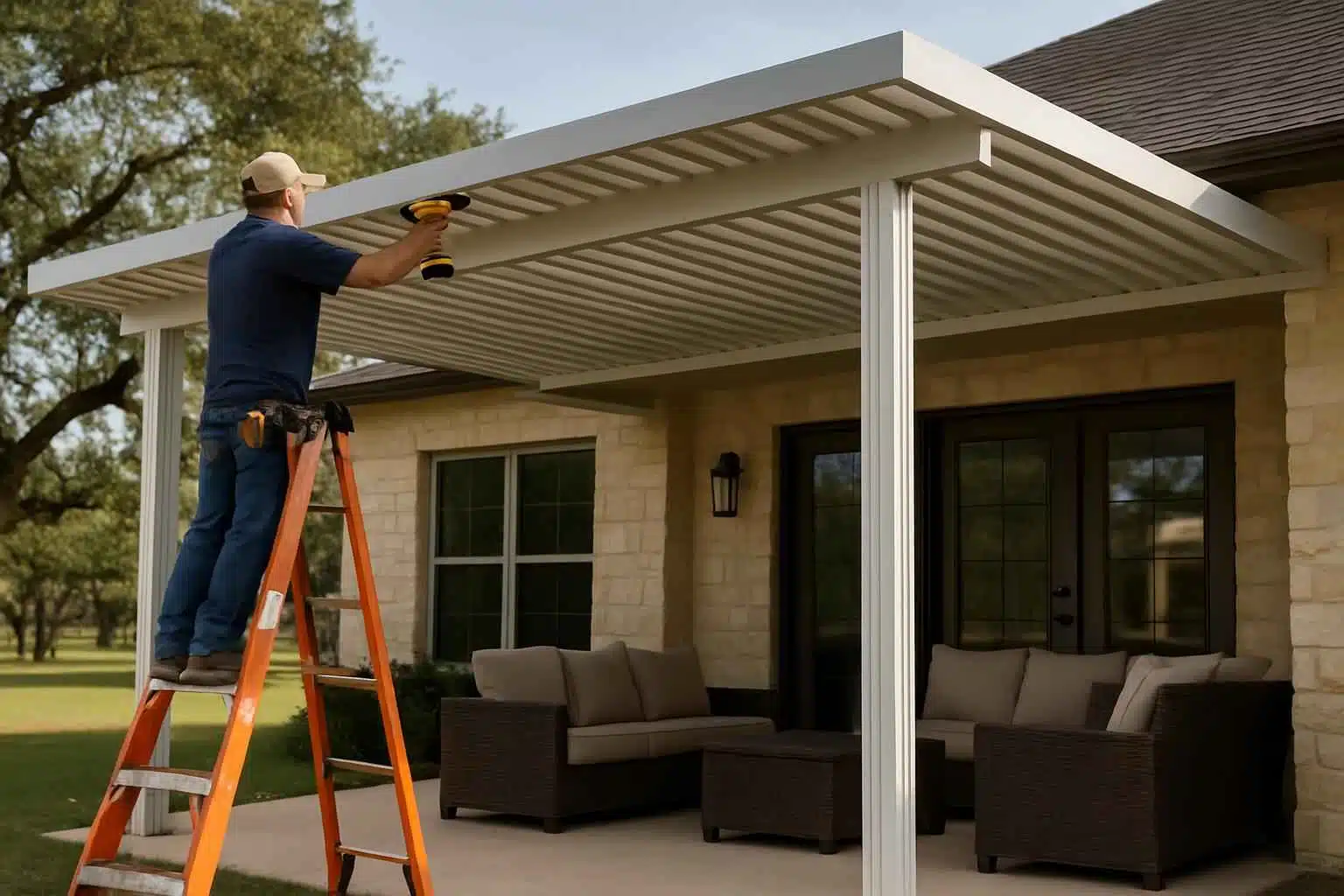 Patio Cover Installation Contractor In Kendalia TX Aluminum Patio Cover Installer in Kendalia TX