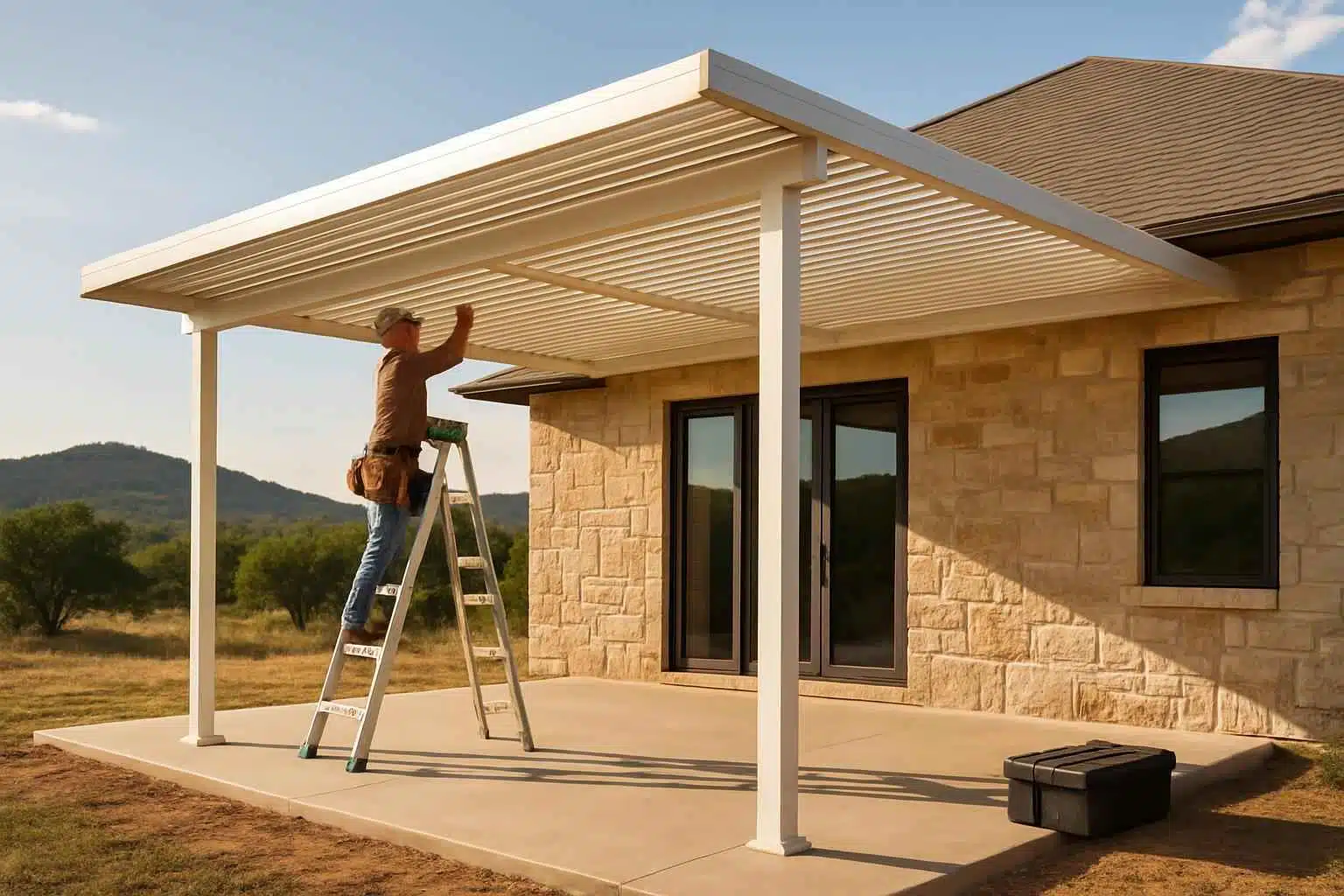 Patio Cover Installation Contractor In Round Mountain TX Aluminum Patio Cover Installer in Round Mountain TX