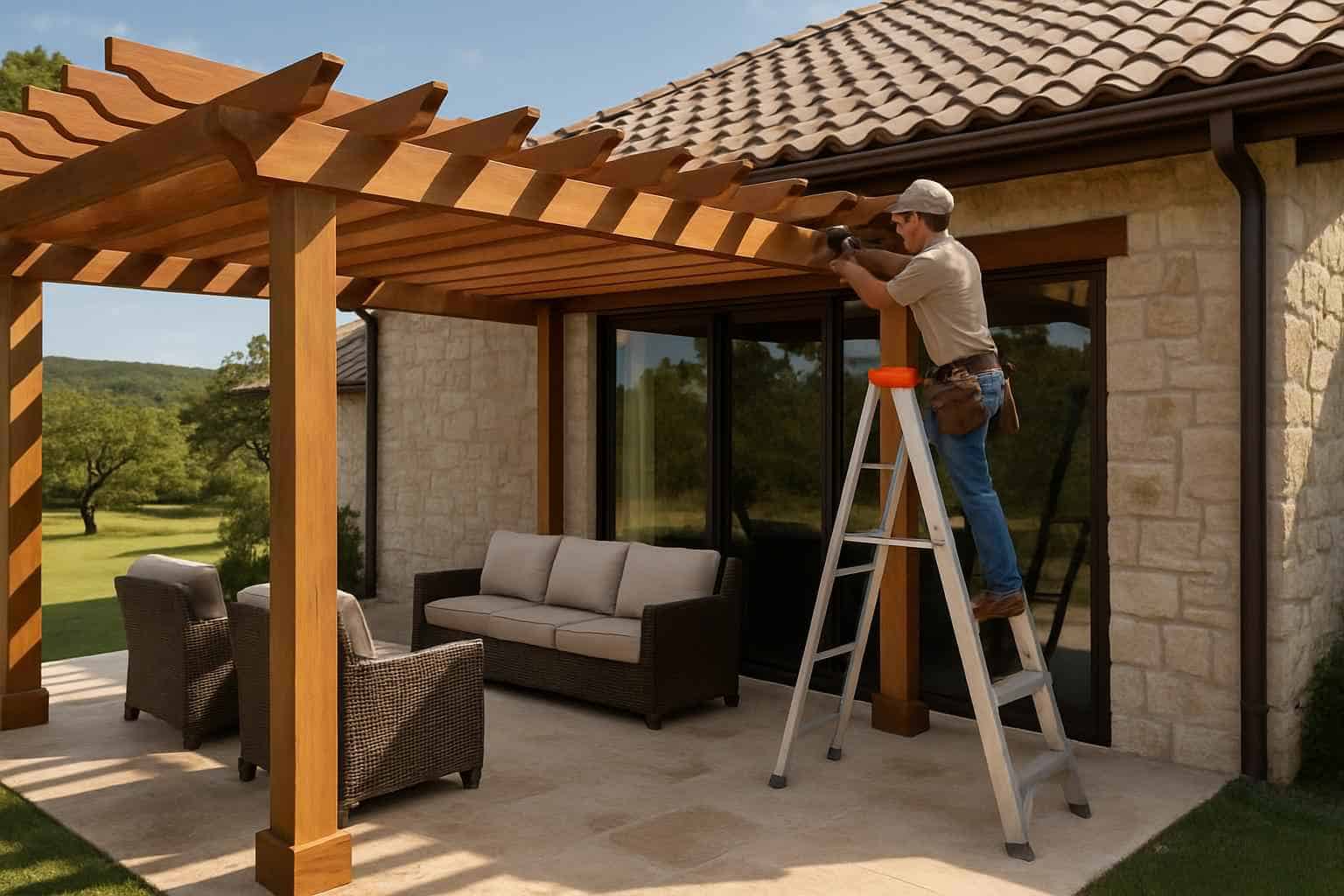 Attached Pergola Installer in Hunt TX