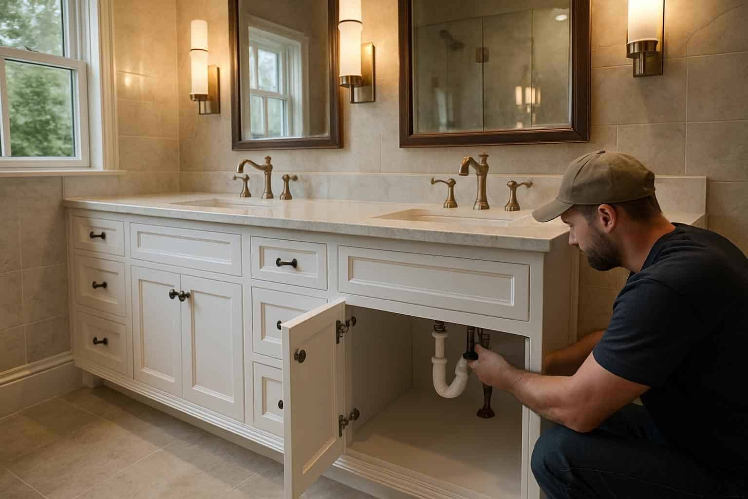 Bathroom Vanity Installation Service in Round Mountain TX