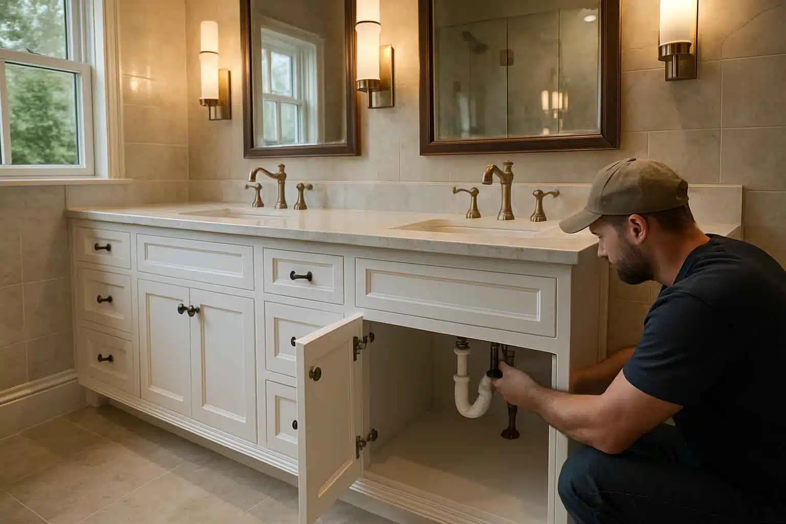 Bathroom Vanity Installation Service in Round Mountain TX