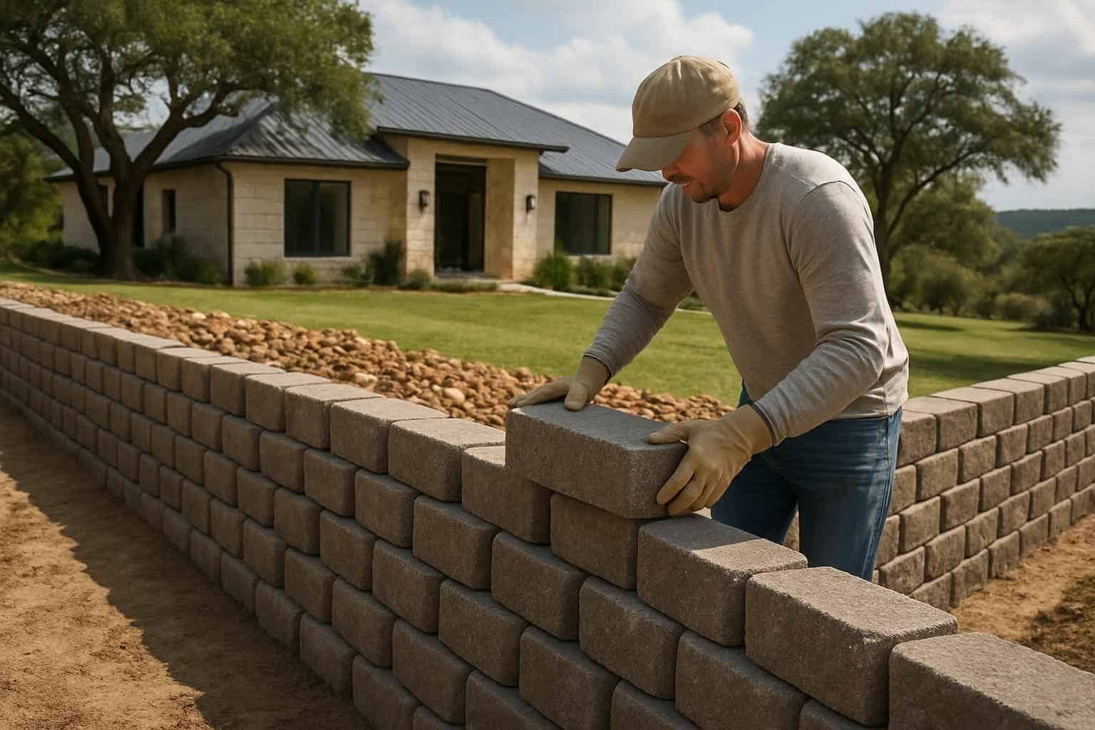 Block Retaining Wall Builder in Mountain Home TX