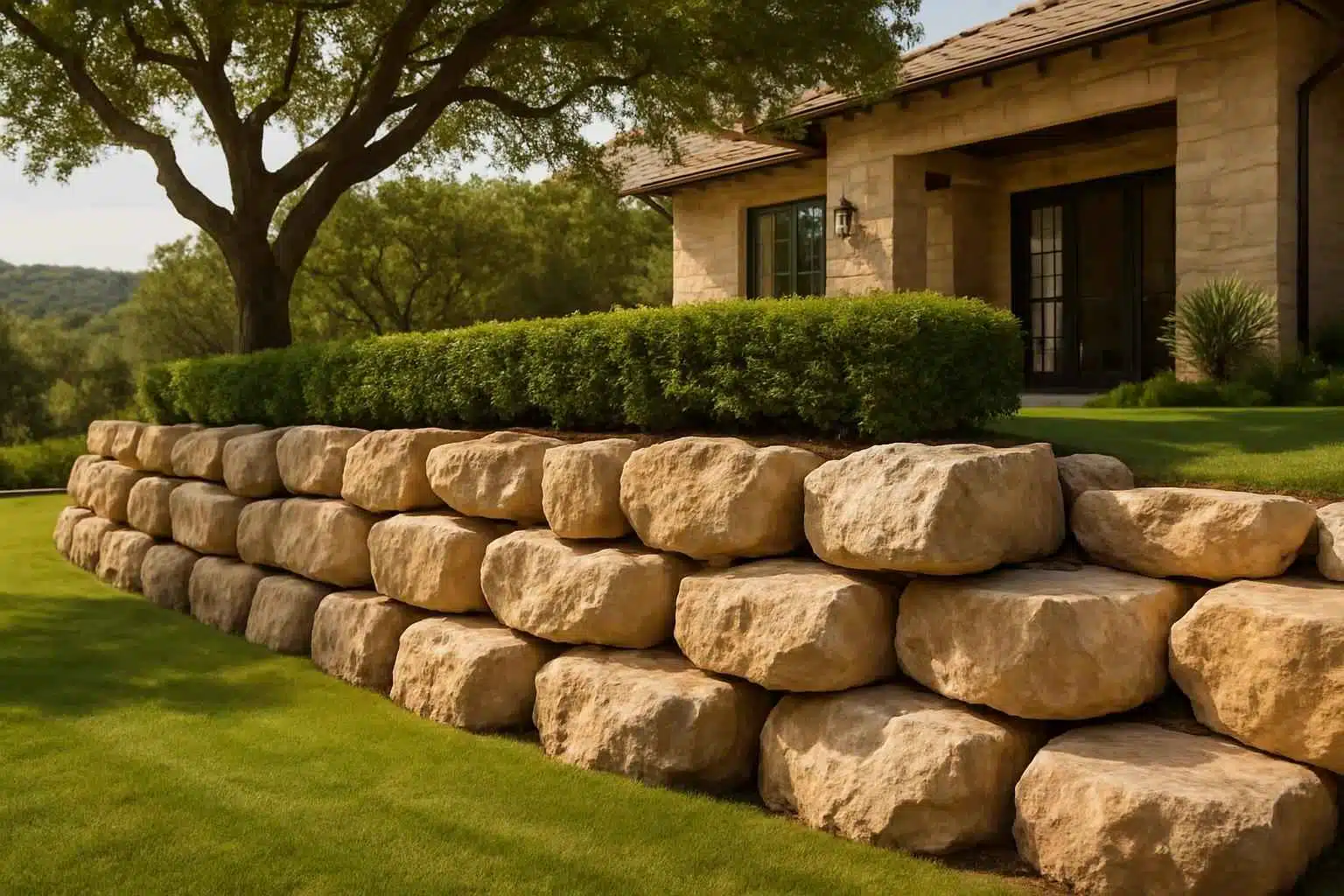 Retaining Wall Contractor In Boerne TX Boulder Retaining Wall Builder in Boerne TX
