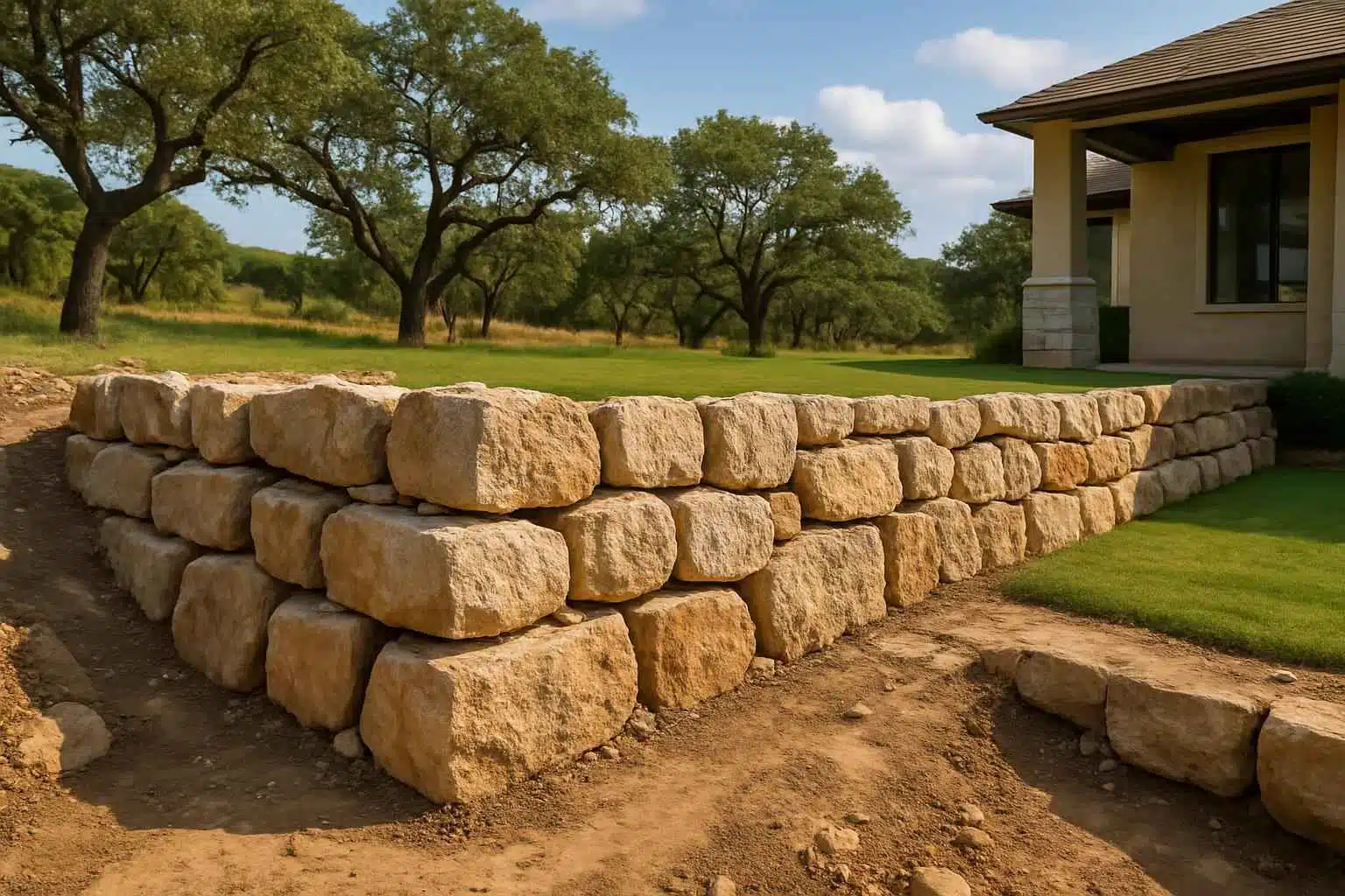 Retaining Wall Contractor In Kendalia TX Boulder Retaining Wall Builder in Kendalia TX