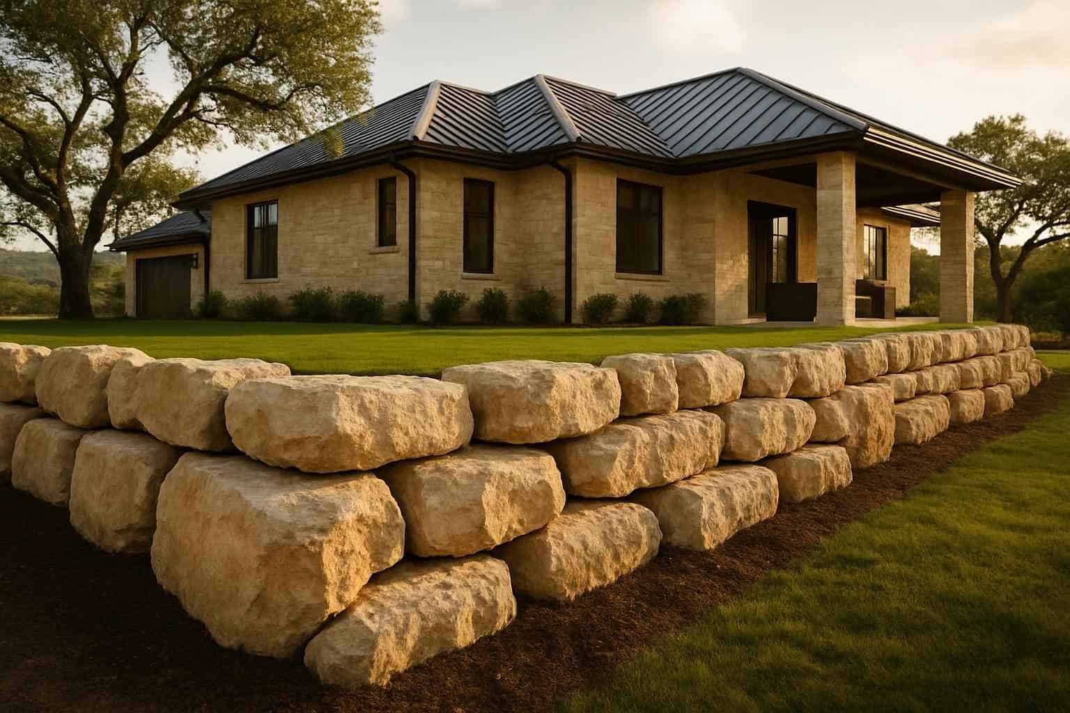 Boulder Retaining Wall Builder in Mountain Home TX