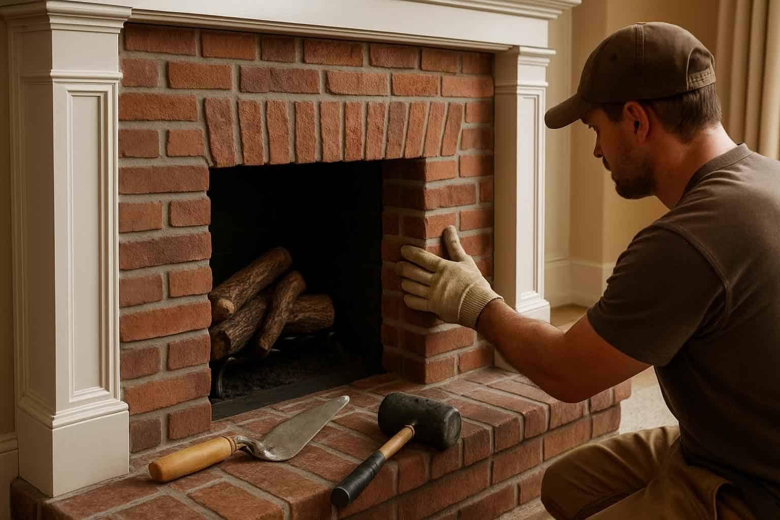 Brick Contractor In Cypress Mill TX Brick Fireplace Surround Installer in Cypress Mill TX
