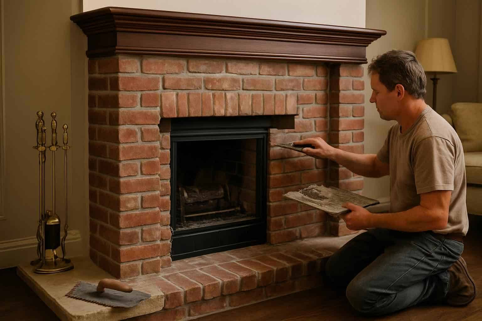 Brick Fireplace Surround Installer in Kendalia TX