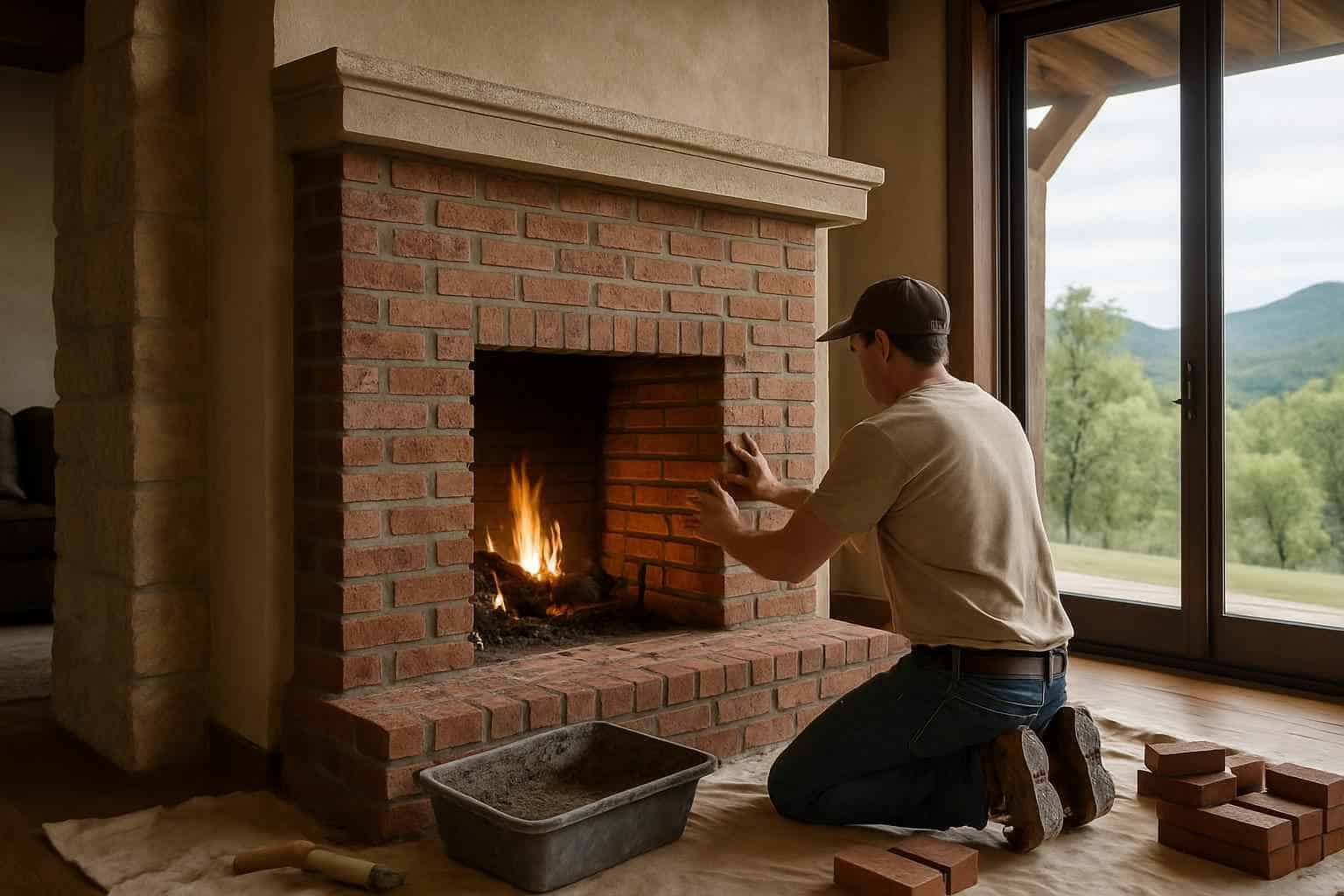 Brick Contractor In Mountain Home TX Brick Fireplace Surround Installer in Mountain Home TX