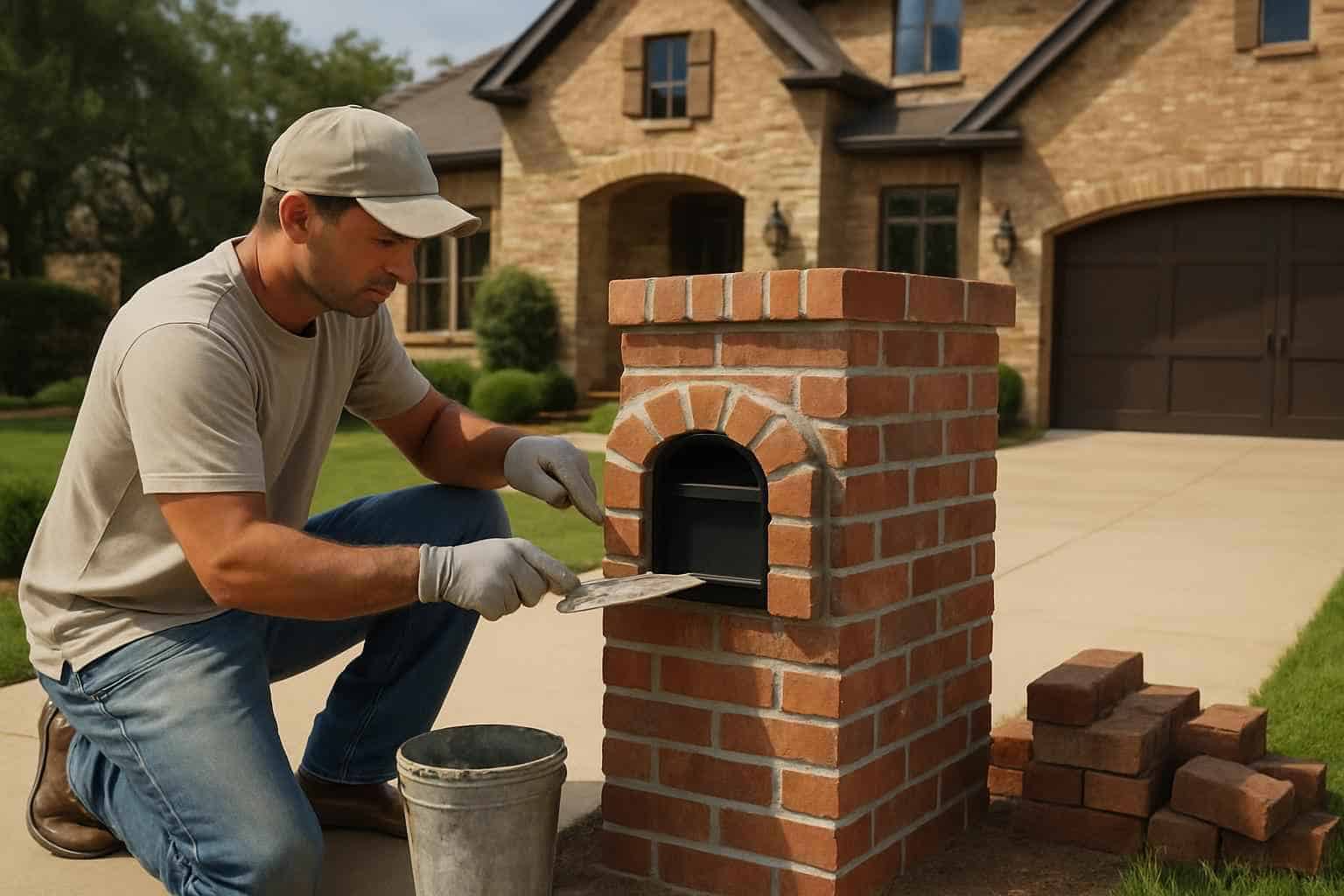Brick Mailbox Builder in Kendalia TX