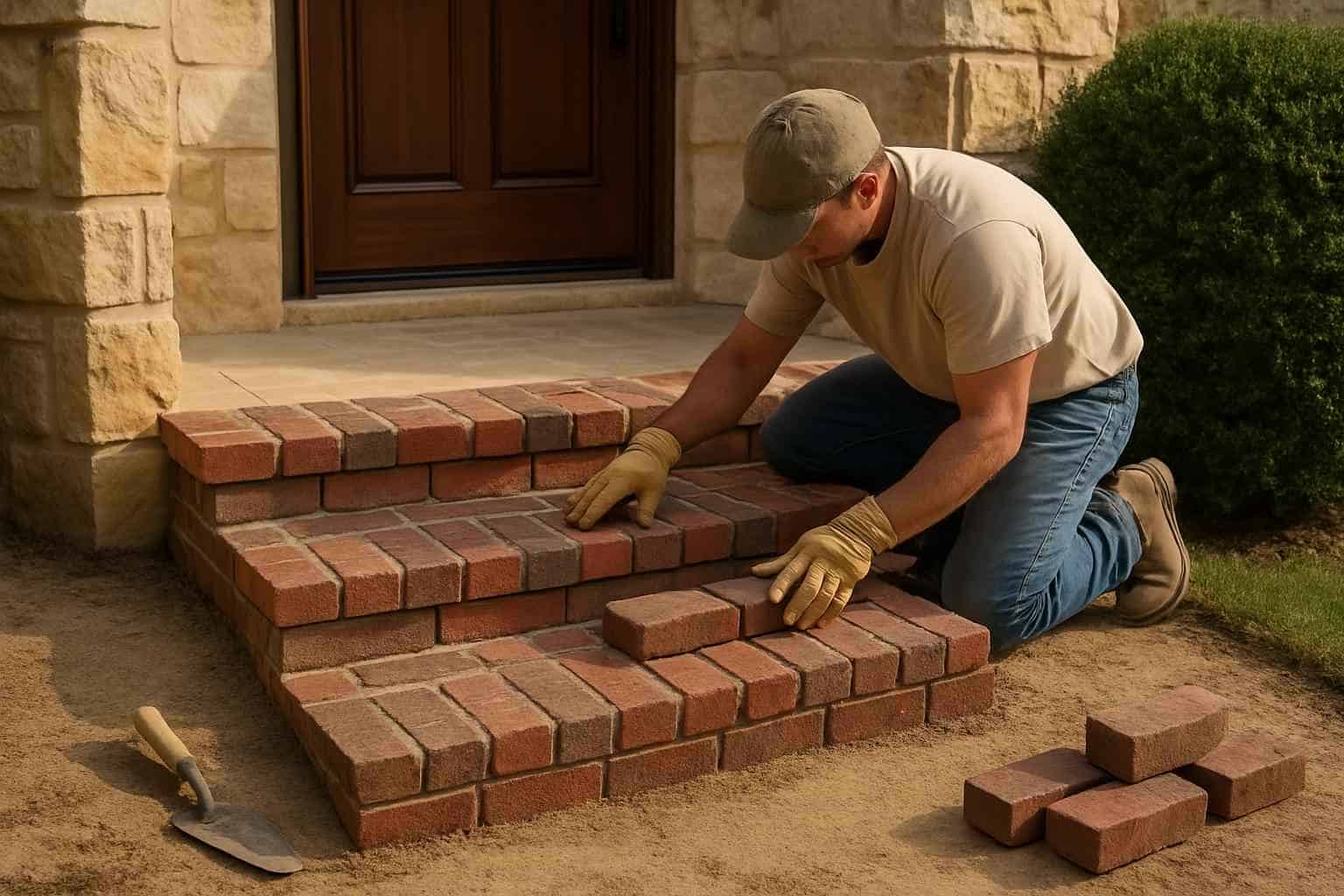 Brick Step Installer in Hunt TX
