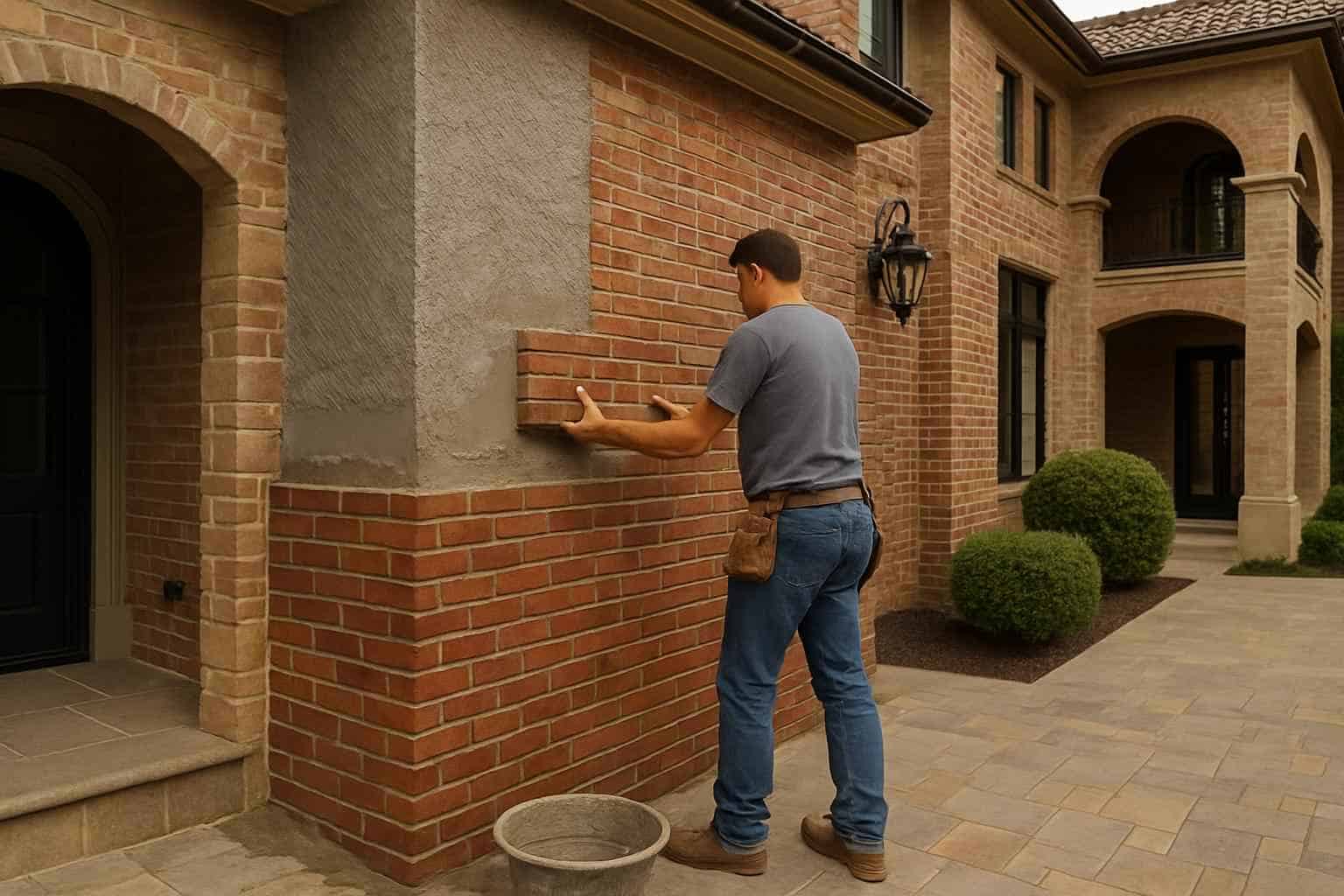 Brick Veneer Installation Service in Kendalia TX