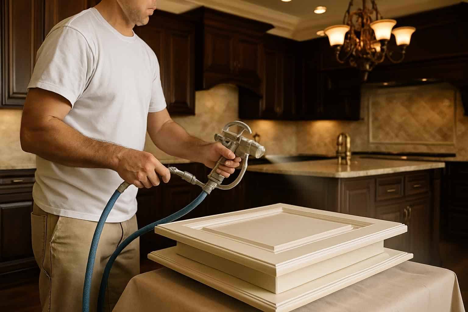 Cabinet Painting Service in Kendalia TX