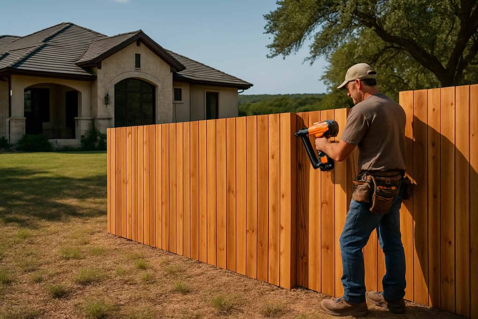 Cedar Fence Contractor in Round Mountain TX